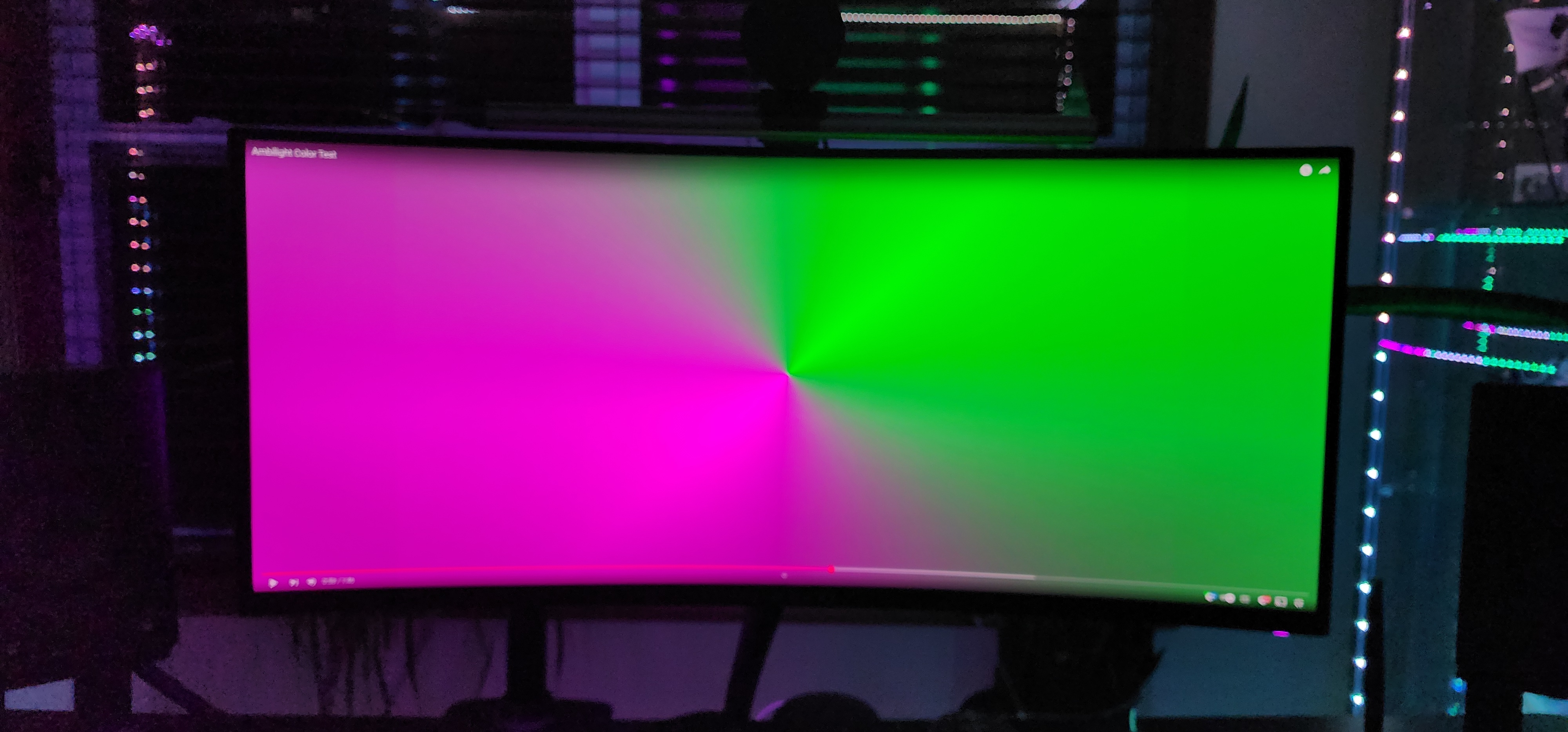 Monitor with Rainbow Display