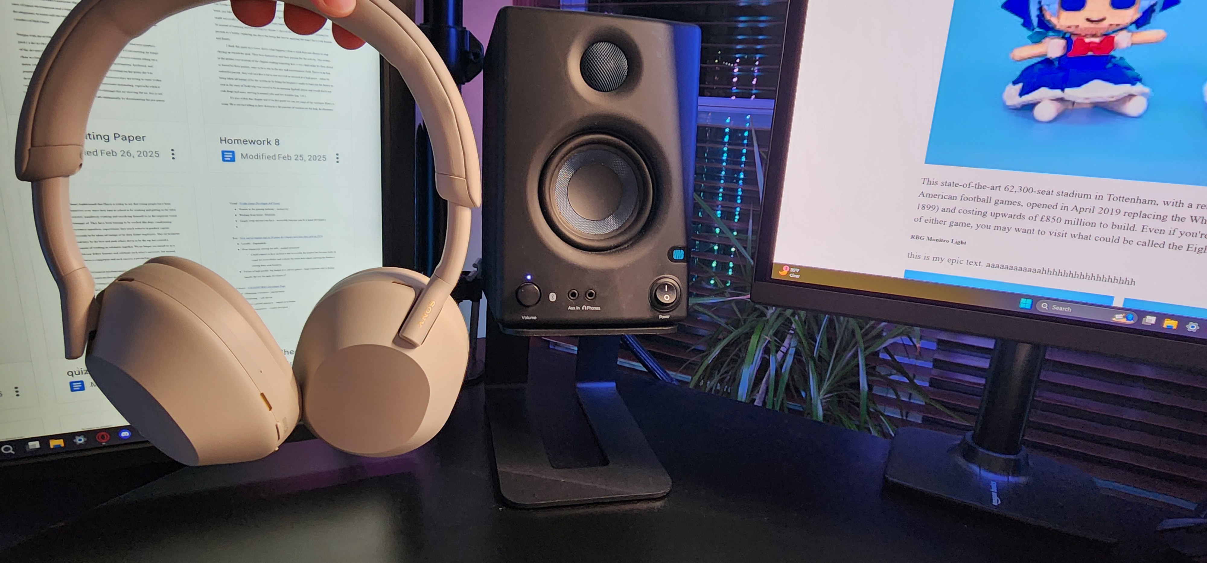 Speaker and Headphones